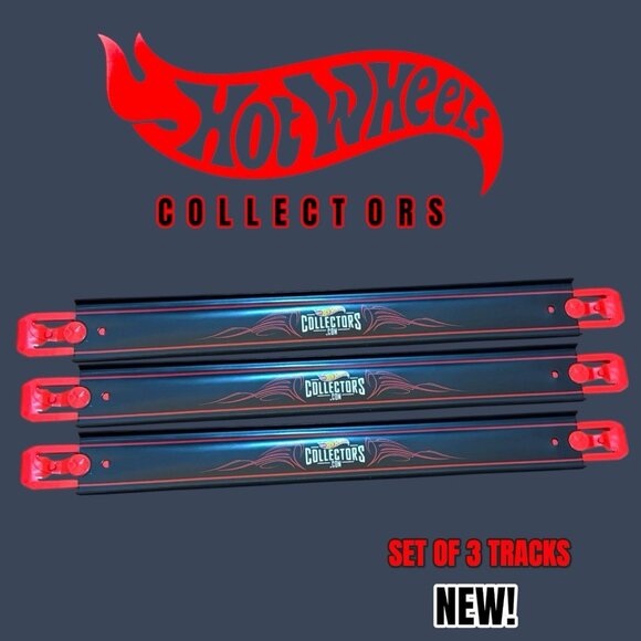 Lot of 3 Hot Wheels RLC HWC Collector Limited Edition Black Track & Connectors! - Picture 1 of 6